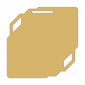 Заготовка медали MZP 841-100 /GM под сублимацию (100x100мм, s-2 мм)