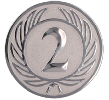 эмблема D2-A37/S (2 место) (D-50мм)