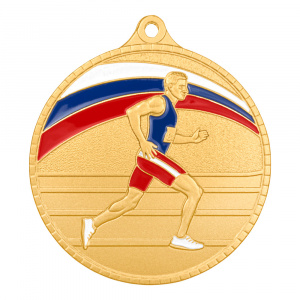 Медаль MZP 592-55/G бег мужской (D-55мм, s-2 мм)