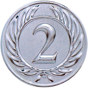 Эмблема D1-A37/S 2 место (D-25 мм)